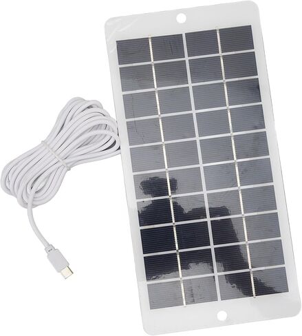 لوحة شمسية Diydeg 10 وات 5 فولت للكاميرا الخارجية، لكاميرا الأمان الحلقية، لكاميرا الضوء الكاشف الوامضة، شحن الهاتف، طاقة شمسية مقاومة للماء لنظام أمان المنزل، كاميرا كشاف in Kuwait