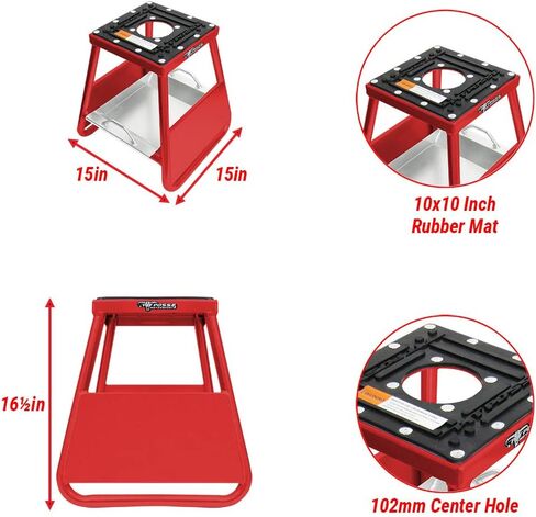 Pit Posse PP277BU Motorcycle Panel ID Stand Fits Motocross Dirt Bike MX - Compatible with Yamaha Honda Kawasaki Suzuki KTM - Includes Removable Tool Tray - 5 Year Warranty (Blue) in Saudi Arabia