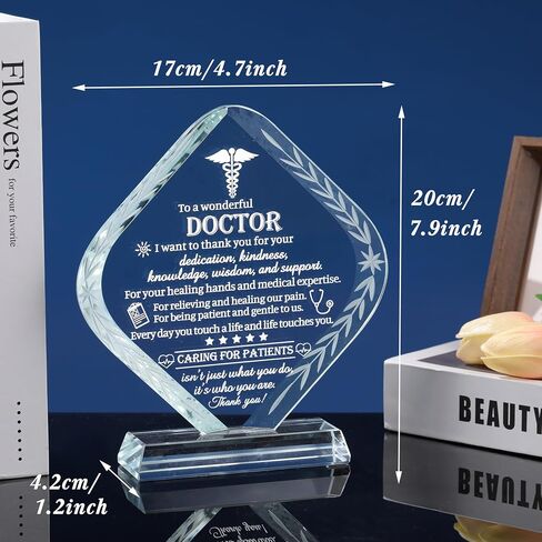 هدايا الطبيب من موفديكا للرجال والنساء، تذكارات كريستالية منقوشة، تقدير فريد من نوعه للطبيب، هدايا شكر له، هدايا يوم الأطباء، عيد الميلاد، عيد الشكر، عيد الميلاد، هدايا التقاعد لأفضل طبيب in Kuwait