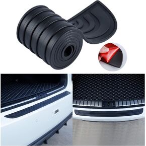 GaRhomxy Car Rear Bumper Protector, Rear Bumper Guard Protector for Car, 35.1x2.75 inch Non-Slip Protection Strip, Universal Scratch-Resistant Luggage Back-up Protection Pad, Exterior Accessories