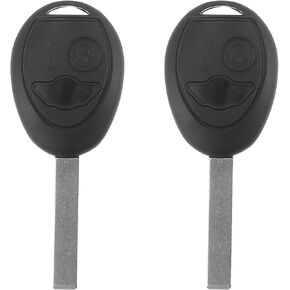X AUTOHAUX 2pcs 433MHz Replacement Smart Proximity Keyless Entry Remote Key Fob for Mini Copper 2002 2003 2004 2005 2 Buttons with Door Key PCF7931 Chip with Match Code