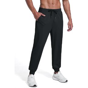Tall Men's 32/34/36/38 Inseam Lightweight Sweatpants 3 Zipper Pockets Joggers Workout Athletic Tapered Pants