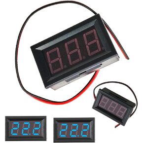 (أزرق وأحمر) تيار مستمر 4.5 ~ 30 فولت شاشة عرض الجهد الكهربي الصغيرة الرقمية، 0.56 بوصة LED لوحة عرض الجهد اختبار متر، سيارة دراجة نارية بطارية مراقبة الجهد مقياس، اختبار جهد البطارية، الفولتميتر الرقمي LED in Kuwait