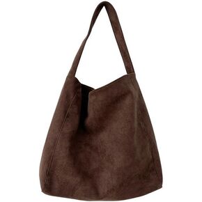 Trendy Women’s Large Suede Tote Bag Shoulder Bags For Women Fall Underarm Bag Winter Hobo Bag Work Purses Travel Handbag