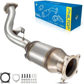 PHILTOP Front Catalytic Converter Direct-Fit Replacement For 2009-2013 A4 Quattro/A4 2.0L Sedan/Wagon, 2011-2014 Q5 2.0L, 2010-2011 A5 Quattro/A5 2.0L Replace 16595, 644025, 40684 (EPA Compliant)