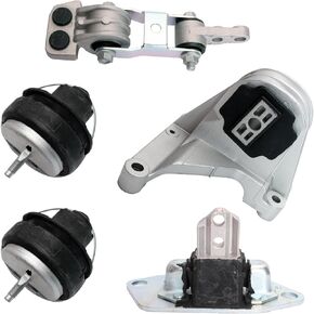 5pcs Engine Torque Strut Mount Motor Mount Kit Compatible with Volvo S60 S80 V70 XC70 XC90 275 2.5T 2001-2006#30778951 30680750 30680770 30748811