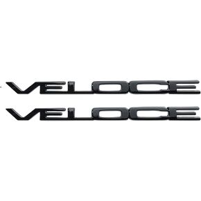 Car Head Fender Letter Decoration Stickers Black Veloce Label for Alfa Romeo Giulia Stelvio Tonale mito Giulietta 159 147 156 GT Modification Accessories…