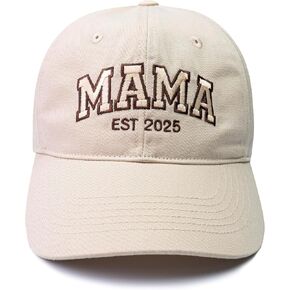 Mama EST 2025 Hat, New Mom Gift, Frist, Embroidered Mama Cap for Women, Gift for New Moms