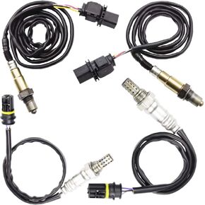 4x Air Fuel Ratio Oxygen O2 Sensor 1 & 2 for BMW 528i 2008-2010 3.0L BMW 528i xDrive 2009-2010 3.0L Upstream + Downstream