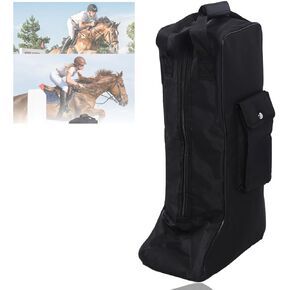 Tall Boot Bags For Cowboy Boots, Cowboy Boot Bags For Travel Portable equestrian Boot Bag with Handle For Travel, Camping, Hiking Oxford Cloth And Leather Boots Storage Bag