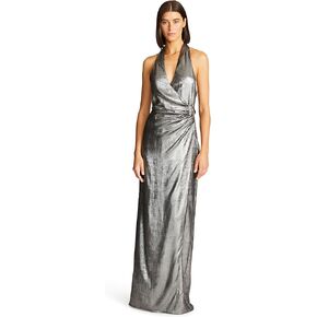 HALSTON Women's Gwyneth Gown in Lurex Chiffon