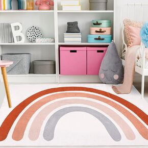 USTIDE Little Stars Rug Dark Blue Area Rug Soft and Machine Washable Living Room Rug Cute Simple Design Carpet for Bedroom Nursery Toddler or Kids Playroom, 4' x 6'