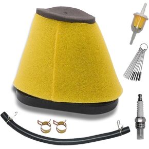Air Filter Foam & Oil Filter & Spark Plug Fit for 2001 2002 2003 2004 2005 Yamaha Raptor 660 660R YFM660R, 2GU-14468-00-00, 5LP-14451-01-00, 5DM-13440-00-00