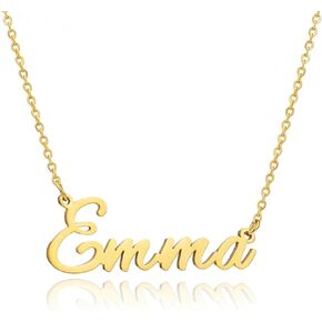 Name necklaces made from tarnish free stainless steel