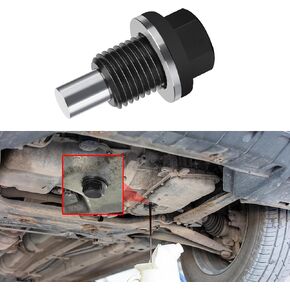 M14×1.5 Magnetic Oil Drain Plug, Transmission Oil Plug, Oil Pan Sump Drain Nut Bolt Screw Repair Kit, Car Magnetic Oil Drain Plug Removal Tool for Honda, Mazda, Suzuki, Jeep, Odyssey (Blue)