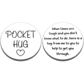 Anxiety Relief Self Care Gifts for Women College Gifts for Girls Cancer Get Well Soon Gifts for Women Men Birthday Gifts Pocket Hug Token Christmas Stocking Stuffers for Women Men