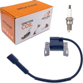 Ignition Coil and Spark plug Compatible with Briggs & Stratton 490586 492341 690248 715231 798853 491312 495859 492341 595304 591459