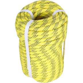 3/8 Inch 100 Feet Braided Rope 3520 LBS High Strength Polyester Rope Tree Work Rope for Swing Camping Green
