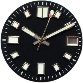 Stainless Steel C3 Green Luminous Watch Hand Fit for Seiko 6106 Tuna 007 nh35 nh36 Movement Watch (6105 Watch Hand)