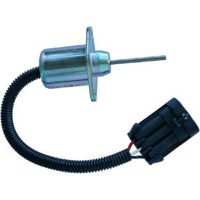 Fuel Shutoff Solenoid 6691498 1503ES-12A5UC4S 12V for Bobcat Excavator Skid Steer Loader Backhoe Loader Toolcat Work Machine Track Loader Stop Fuel Shutdown Valve fit Kubota Engine 1G925-60011