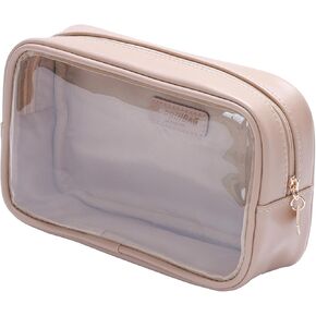 Small Makeup Bag for Purse,Clear Cosmetic Bag for Travel, Mini Organizer Bag for Accessories White
