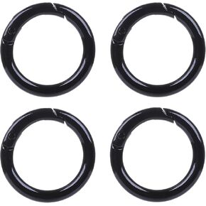 4Pcs Round Spring Key Chain Clip,1.4inch/3.6cm Zinc Alloy Small Keychain Ring Hook