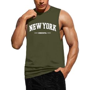 Tank Tops for Men, Sleeveless Workout Shirts for Men Graphic Mens Muscle Tank Tops Workout Athletic Tank Tops for Men
