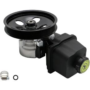 20-65990 Power Steering Pump with Pulley Reservoir Assembly Fits for 2004-2007 for Buick Rainier, 2002-2006 for Chevrolet Trailblazer EXT, 2002-2009 GMC Envoy, 2007-2008 Isuzu Ascender