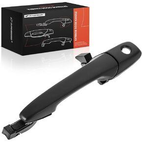 A-Premium Front Left Driver Side Exterior Door Handle with Keyhole Compatible with Ford Mustang 2005 2006 2007 2008 2009, Smooth Black, Replace# 4R3Z6322405APTM, AR3Z-6322405-AAPTM