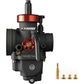 NIBBI Motorcycle Carburetor 100CC~250CC Carburetor 24mm 26mm 28mm With Carburetor Jets Fit YAMAHA KAWASAKI SUZUKI Apollo Dirt Bike Mini Bike SSR TTR KYMCO SYM TAOTAO GY6 Scooter Moped (28mm)