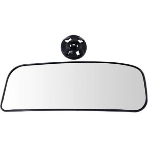 TRQ Exterior Side View Door Mirror Lower Convex Glass LH for NV Van Non-Tow