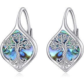 Tree of Life Dangle Earrings Sterling Silver Family Tree Drop Earrings Jewelry Gifts for Women