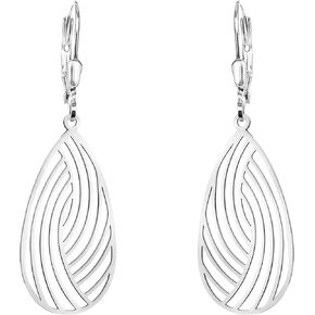 SOFIA MILANI - Solid 925 Sterling Silver Earrings for Women - Ornament Dangle Earring - 20928
