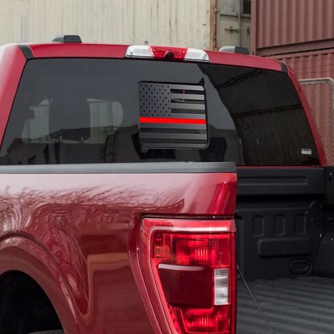 Silverado/GMC Sierra Decals,Rear Window Decals for Trucks （Silverado/Sierra 2019-2024,American Flag Decal for Car Window Stickers,Silverado Accessories& Sierra Accessories,Matte Black in Saudi Arabia