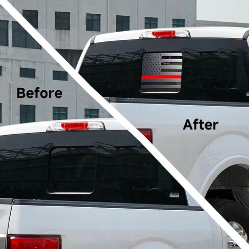 Silverado/GMC Sierra Decals,Rear Window Decals for Trucks （Silverado/Sierra 2019-2024,American Flag Decal for Car Window Stickers,Silverado Accessories& Sierra Accessories,Matte Black in Saudi Arabia