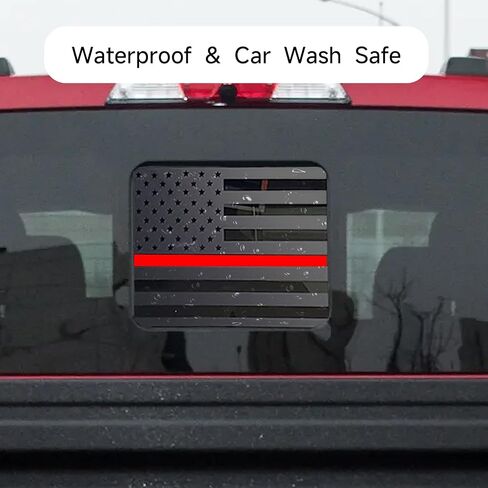 Silverado/GMC Sierra Decals,Rear Window Decals for Trucks （Silverado/Sierra 2019-2024,American Flag Decal for Car Window Stickers,Silverado Accessories& Sierra Accessories,Matte Black in Saudi Arabia