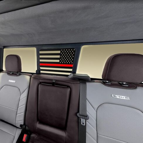 Silverado/GMC Sierra Decals,Rear Window Decals for Trucks （Silverado/Sierra 2019-2024,American Flag Decal for Car Window Stickers,Silverado Accessories& Sierra Accessories,Matte Black in Saudi Arabia