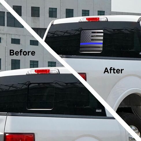 Silverado/GMC Sierra Decals,Rear Window Decals for Trucks （Silverado/Sierra 2019-2024,American Flag Decal for Car Window Stickers,Silverado Accessories& Sierra Accessories,Matte Black in Saudi Arabia