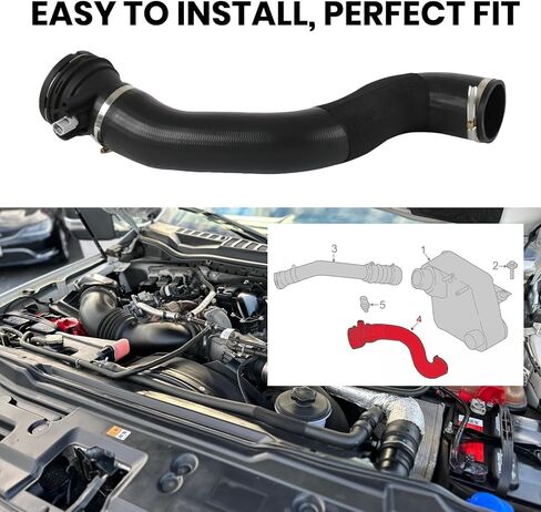 أنبوب مخرج المبرد الداخلي HC3Z-6F073-B متوافق مع 2017-2019 Ford F-250 F-350 Super Duty 6.7L Powerstroke استبدال # HC3Z-6F073-B in Kuwait