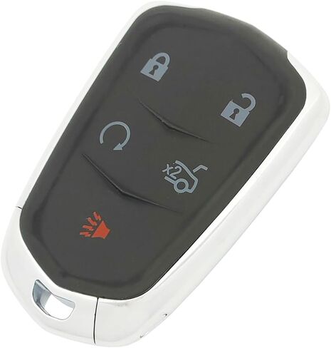 غطاء مفتاح Fob مناسب لسيارة Cadillac Escalade ATS، CT5، CT6، CTS، SRX، XT5، XTS حافظة مفتاح التحكم عن بعد للدخول بدون مفتاح FCC ID: HYQ2AB (4 أزرار) in Kuwait