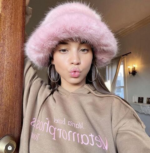 JUMISEE Fuzzy Faux Fur Bucket Hats for Women Girls Furry Russian Style Winter Fisherman Cap Warm Ski Snow Hat in Kuwait