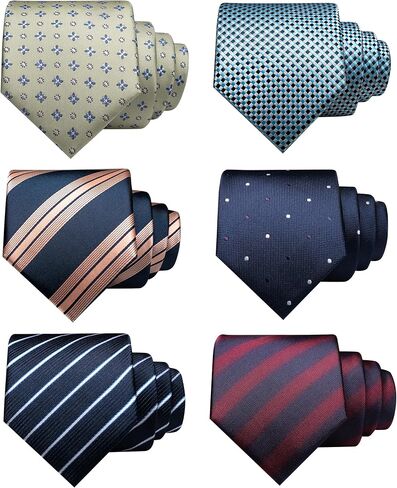 JEMYGINS Mens Tie Casual Business Necktie 6PCS Set in Saudi Arabia