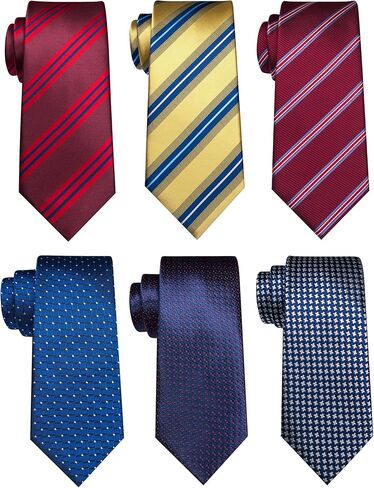 JEMYGINS Mens Tie Casual Business Necktie 6PCS Set in Saudi Arabia