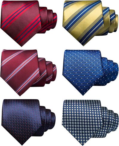 JEMYGINS Mens Tie Casual Business Necktie 6PCS Set in Saudi Arabia