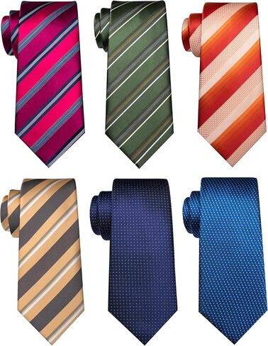 JEMYGINS Mens Tie Casual Business Necktie 6PCS Set in Saudi Arabia