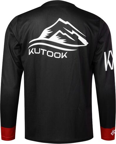 KUTOOK Loose Fit Cycling Jersey Quick Dry MTB Shirts Long Sleeve Top for Men in Saudi Arabia
