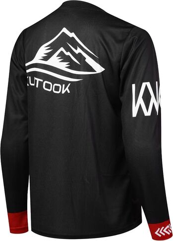 KUTOOK Loose Fit Cycling Jersey Quick Dry MTB Shirts Long Sleeve Top for Men in Saudi Arabia