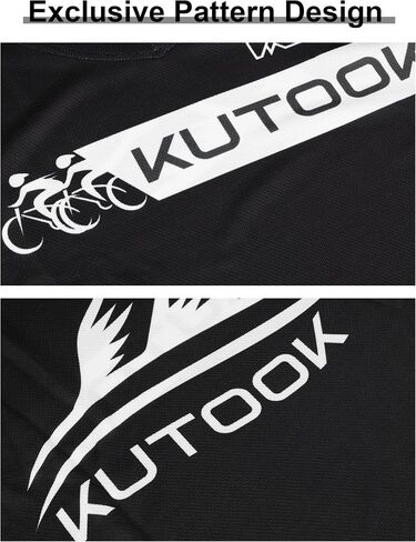 KUTOOK Loose Fit Cycling Jersey Quick Dry MTB Shirts Long Sleeve Top for Men in Saudi Arabia
