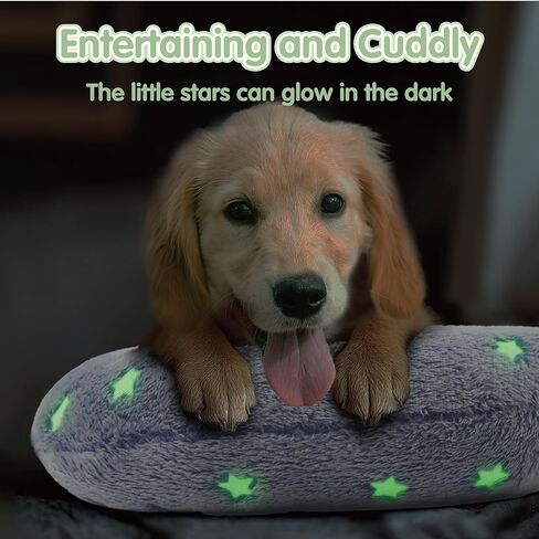 Dog Calming Pillow, Dog Neck Pillow Soft Fluffy Pet Calming Toy Half Donut Cuddler, U-Shaped Pillow for Pets, Joint Relief Sleeping Improve (Large, Pink) in Kuwait