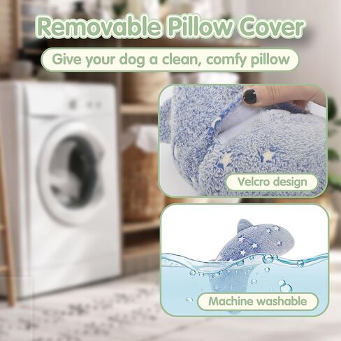 Dog Calming Pillow, Dog Neck Pillow Soft Fluffy Pet Calming Toy Half Donut Cuddler, U-Shaped Pillow for Pets, Joint Relief Sleeping Improve (Large, Pink) in Kuwait